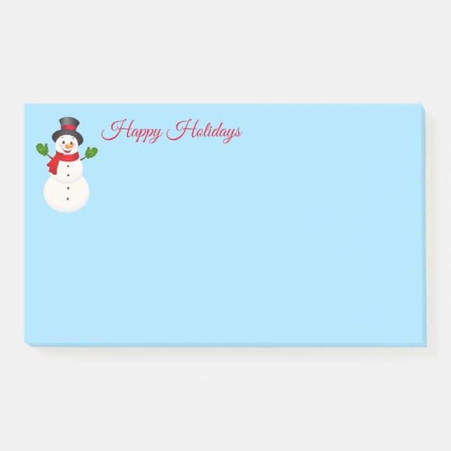 Snowman Post it Notes (Front)