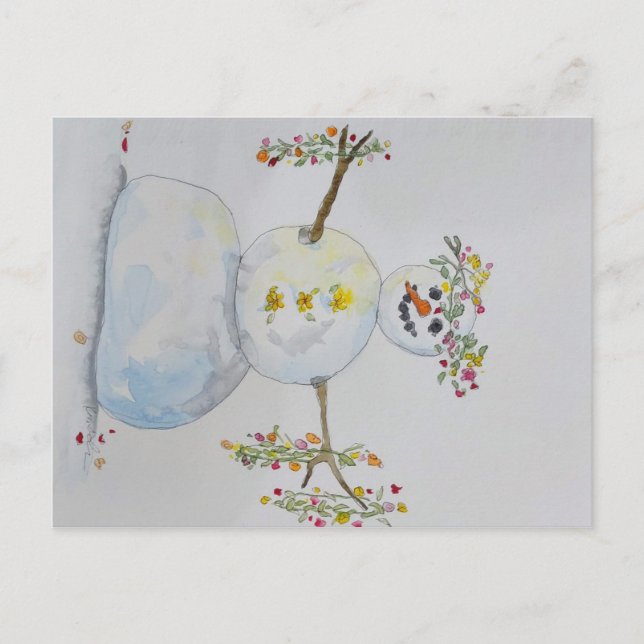 snowman postcard (Front)