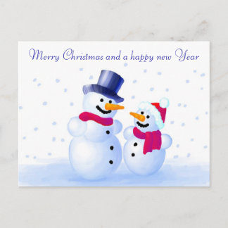 Snowman Postcard