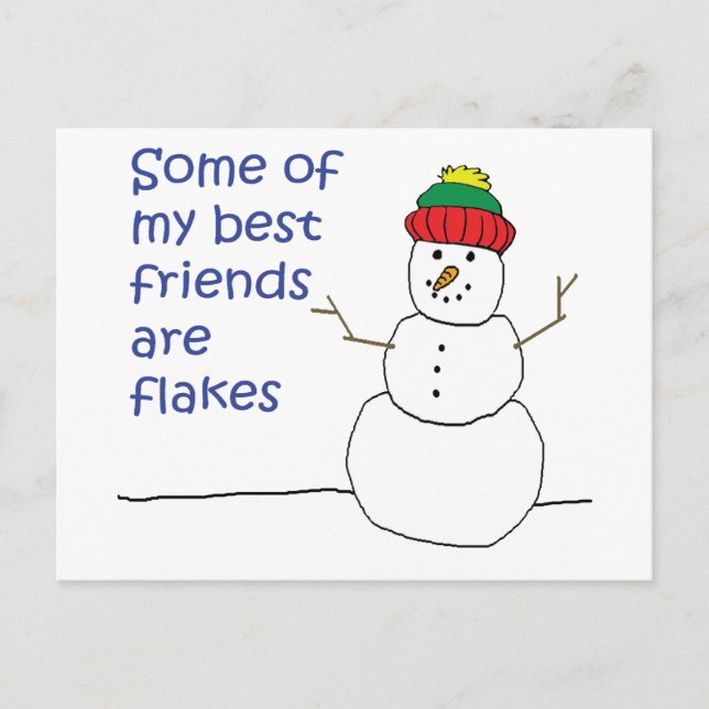 Snowman Postcard (Front)