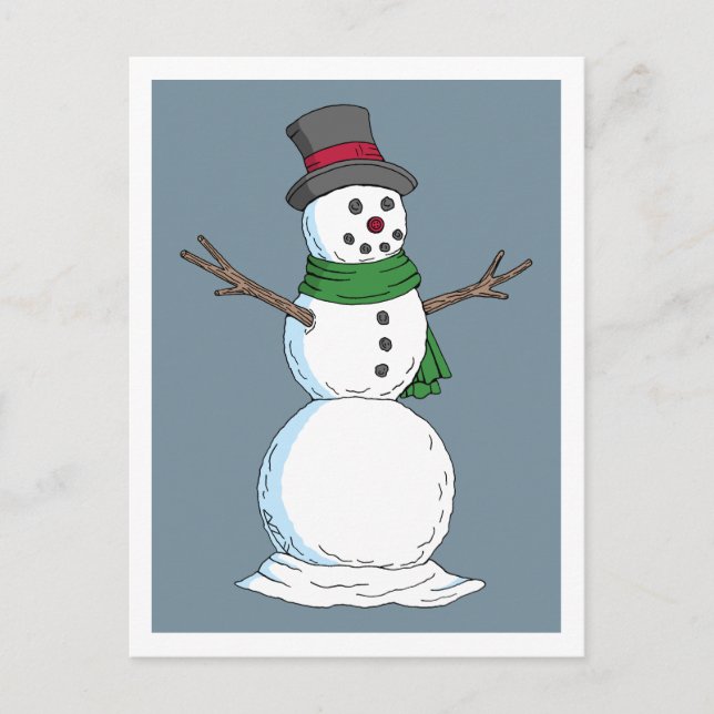 Snowman Postcard (Front)