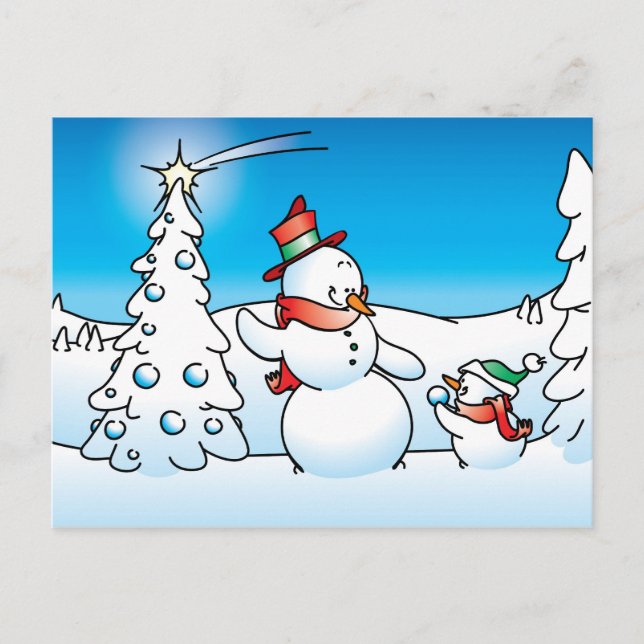 Snowman Postcard (Front)