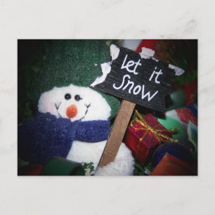 snowman postcard