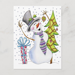 Snowman Postcard