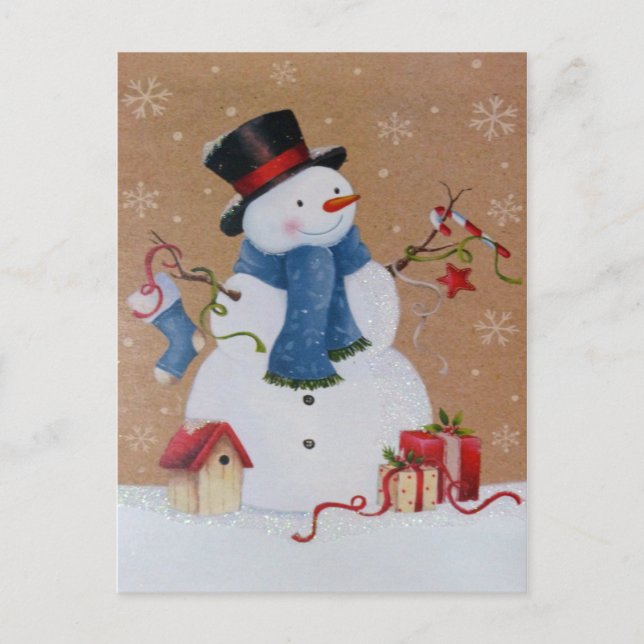 Snowman Postcard (Front)