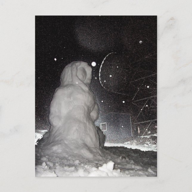 snowman postcard (Front)
