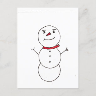 Snowman  postcard