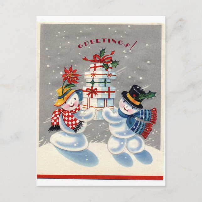 Snowman Postcard (Front)