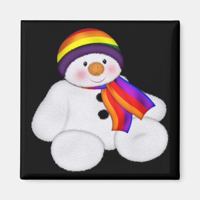 Snowman Pride Magnet (Front)