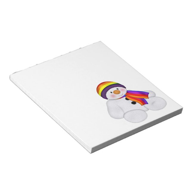 Snowman Pride Notepad (Angled)