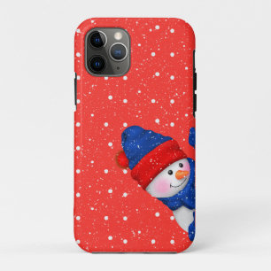 snowman red and white dots Case-Mate iPhone case