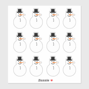 Snowman (Right-Facing) Winter Holiday Christmas