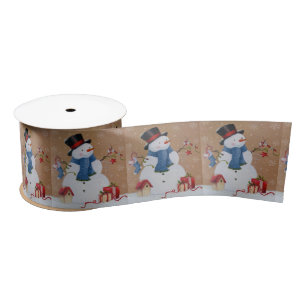 Snowman Satin Ribbon