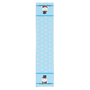 snowman short table runner