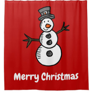 Snowman Shower Curtain