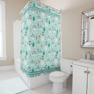 Snowman Shower Curtain