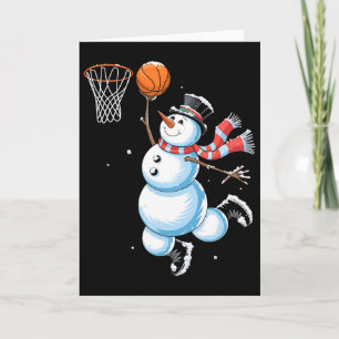 Snowman Sketll Christmas Shirt Boys Christmas Sket Card