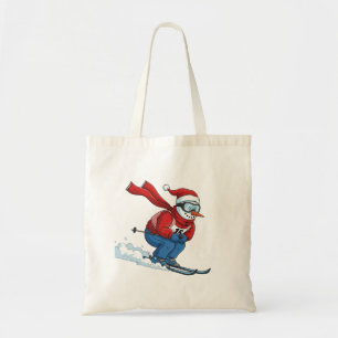 Snowman Skier Christmas 2026 Holiday Winter Sports Tote Bag