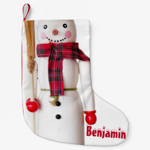 Snowman Small Christmas Stocking