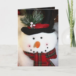 Snowman Smile Holiday Card