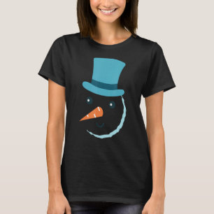 Snowman Smiling Face Costume for the Whole Family T-Shirt