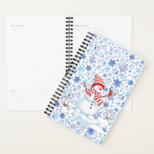 Snowman Snowflakes Christmas Planner