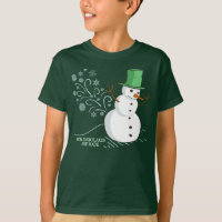Snowman Snowflakes Funny Cartoon