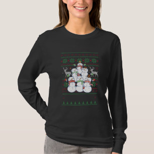 Snowman - Snowman Christmas Tree Ugly Christmas T-Shirt