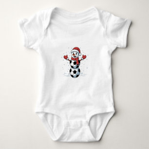 Snowman Soccer Christmas Santa Baseball Sport Baby Bodysuit