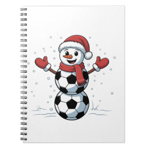 Snowman Soccer Christmas Santa Baseball Sport Notebook