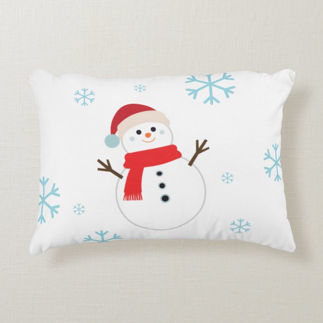 SNOWMAN sock for warm decor Christmas Decorative Cushion (Front)