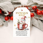Snowman Soup Christmas Hot Cocoa Holiday Gift Tags<br><div class="desc">Warm up holiday cheer with our Snowman Soup Hot Cocoa Gift Tag! Perfect for cosy cocoa gifts,  each tag features a playful snowman design and festive instructions. Great for stocking stuffers!</div>
