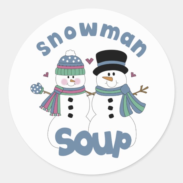 Snowman Soup Label (Front)