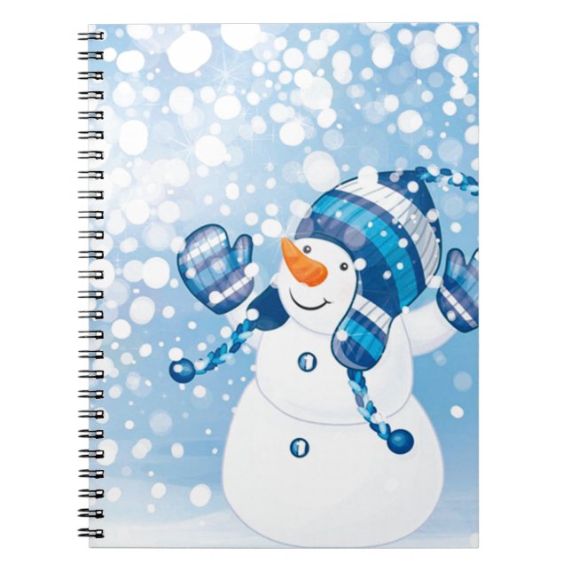Snowman Spiral Notebook (Front)