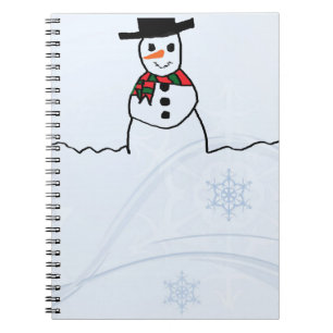 Snowman Spiral Notebook