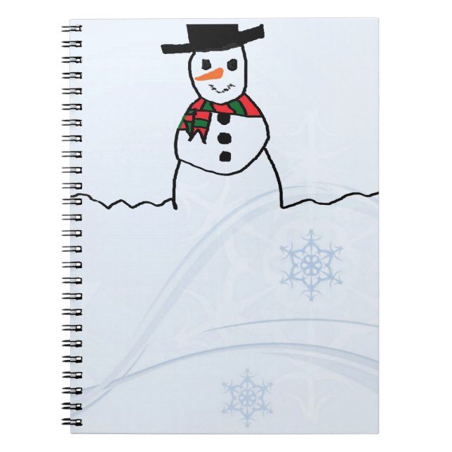 Snowman Spiral Notebook (Front)