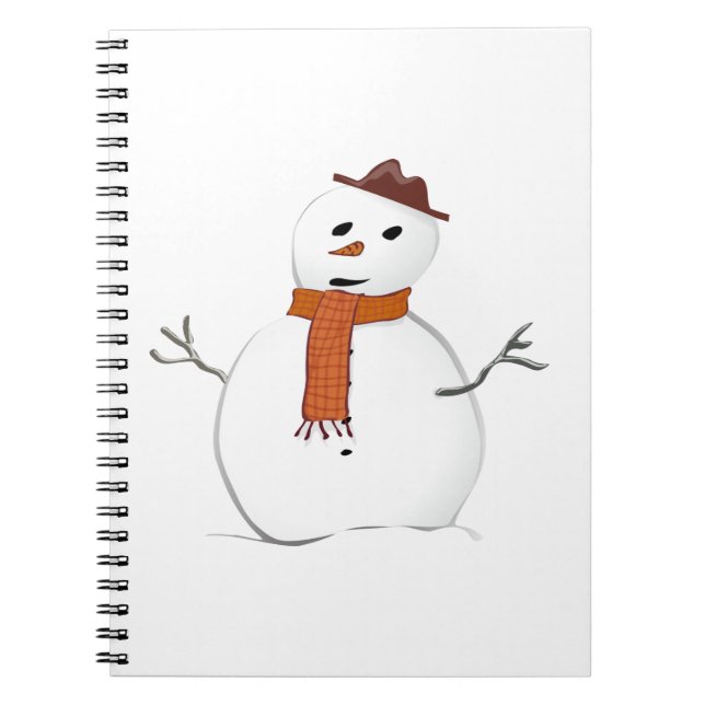 Snowman Spiral Notebook (Front)