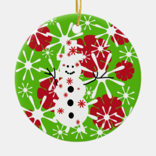 Snowman Splotch Keepsake Ornament