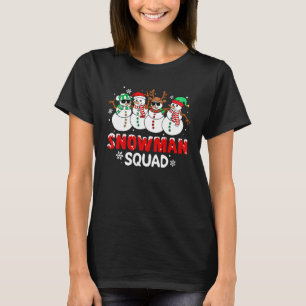 Snowman Squad Snow Christmas Pajama Xmas Holiday B T-Shirt