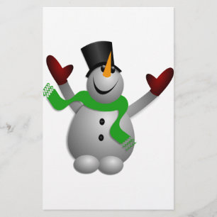Snowman Stationery