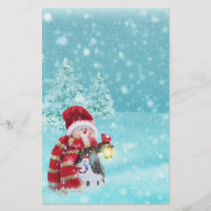 Snowman Stationery