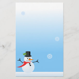 Snowman Stationery