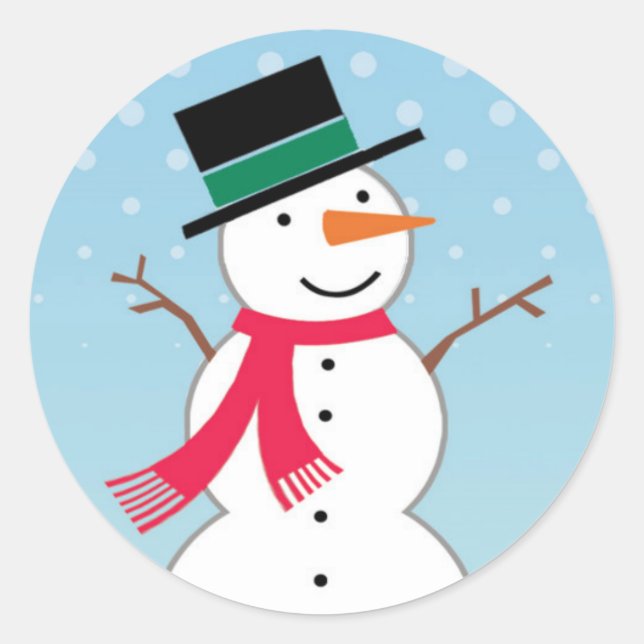 Snowman Sticker (Front)