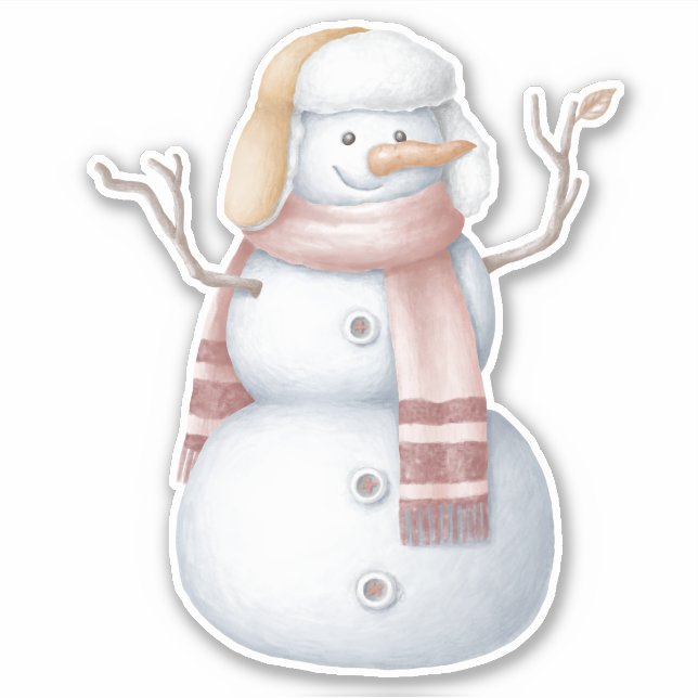 Snowman  sticker (Front)