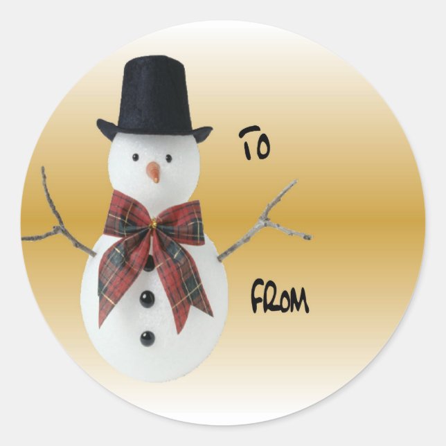 Snowman Sticker (Front)