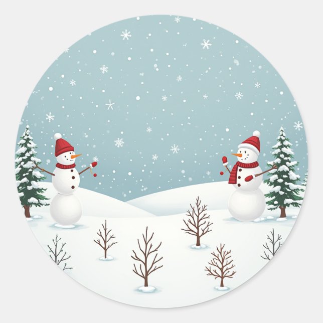 Snowman stickers that go well with Christm  (Front)