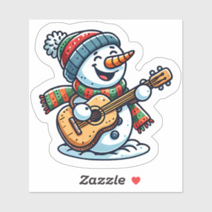 Snowman Strumming in Winter Wonderland