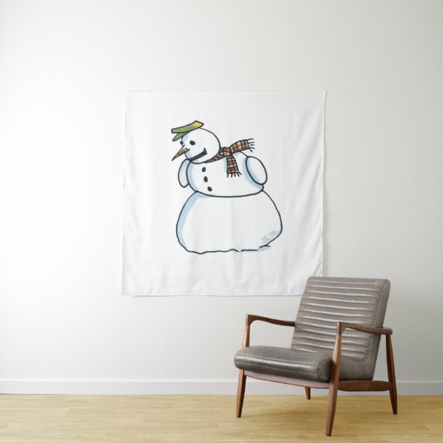 Snowman tapestry (In Situ)