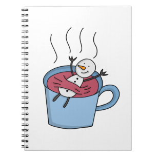 Snowman Tea Coffee Notebook