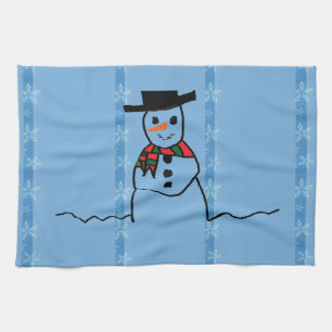 Snowman Tea Towel
